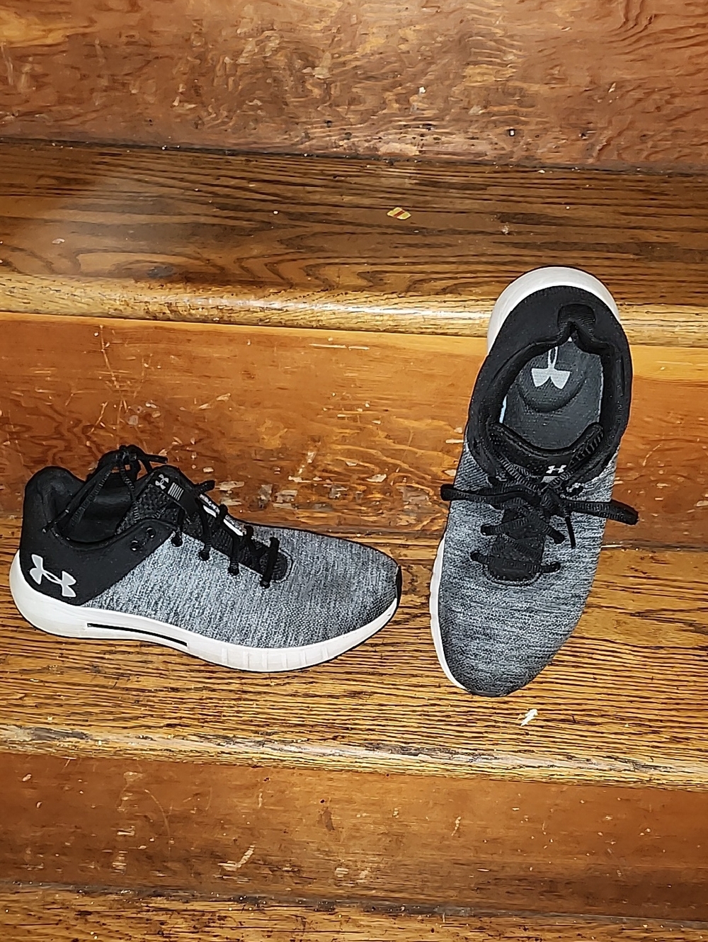 Under Armour Women's Gray and Black Athletic Training Shoes